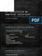 Consultoria de Las Empresas Culturales