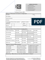 2011 Short Course Enrolment Form