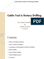 Cable Tool & Rotary Drilling: Term Paper Presentation by Krittika Swamee 07101016