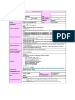 Lesson Plan 6: Performance Level