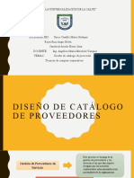 DISEÑO DE CATALOGO DE PROVEEDORES - TECNICAS DE COMPRAS CORPORATIVAS Final