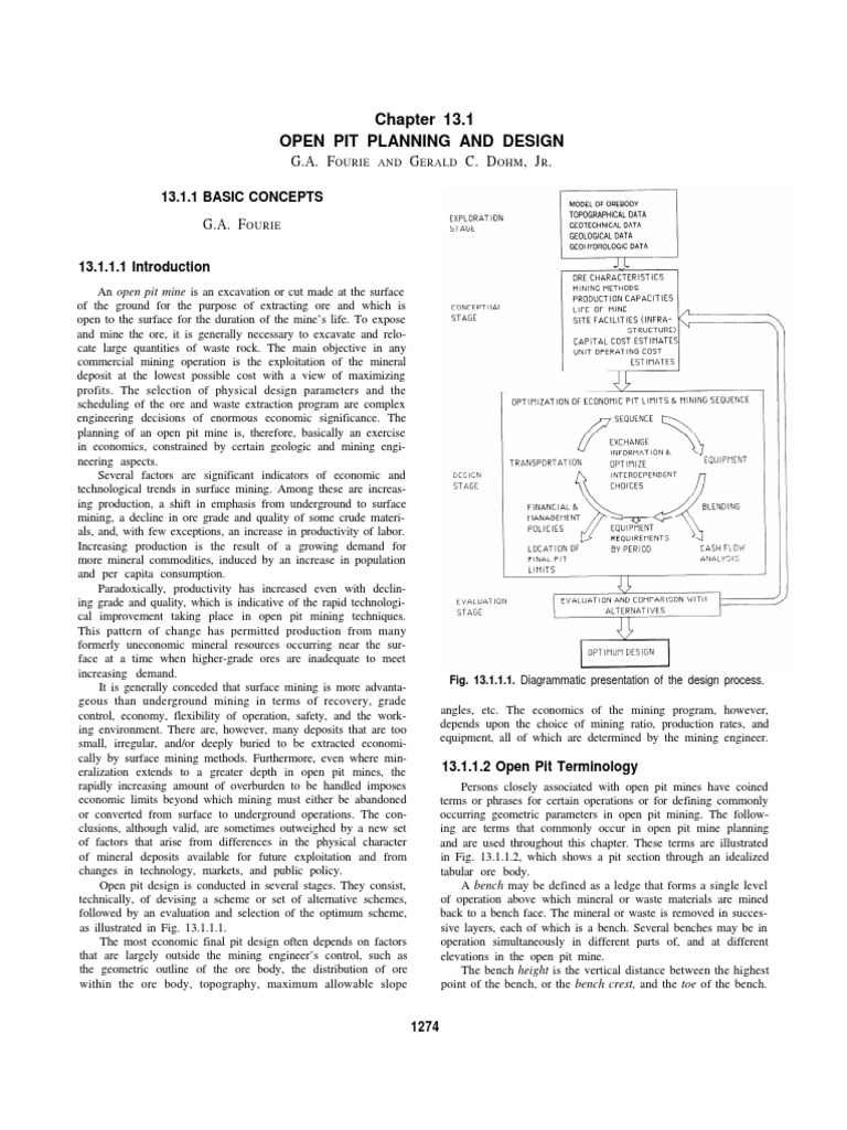 Open Pit Mine Planning Essentials | PDF | Geotechnical Engineering | Mining