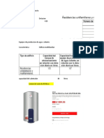 Calculo de Calentrador