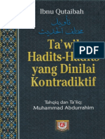 Ta'wil Hadits-Hadits Yang Dinilai Kontradiktif by Ibnu Qutaibah