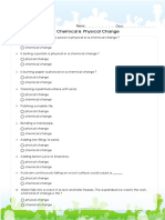 Physical and Chemical Changes PDF
