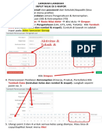 Langkah-Langkah Input Nilai Di E-Raport