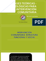 Bases Teóricas - Metodológicas para La Intervención Comunitaria