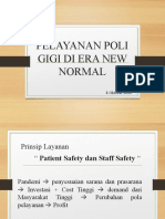 Pelayanan Poli Gigi Di Era New Normal