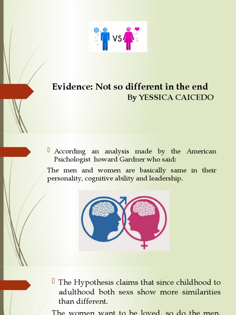 Gender Similarities and Differences Explained | PDF