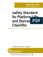 Safety Standard For Platform Lifts and Stairway Chairlifts: ASME A18.1-2014