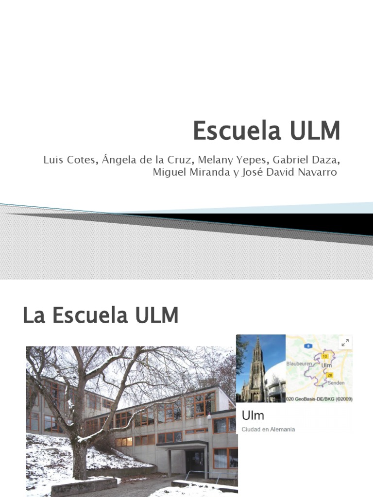 Escuela de Diseño ULM: Historia y Cursos | PDF