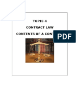 Topic 4 - Contract Law - Contents of A Contract20216