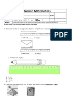 Evaluación de Contenidos Matematica Noviembre