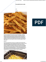 French Fries Should Be Cooked Twice To Make Them Crispy PDF