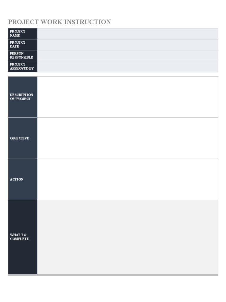 Project Work Instructions Overview | PDF | Art