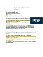 Which of The Following Is Associated With Better Outcomes in - 1 ?childhood-Onset Schizophrenia