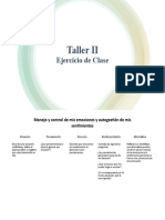 Taller II. Ejercicio para Desarrollar en CLASE