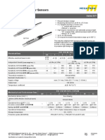 Data Sheet For Linear Sensors: Inductive Linear Transducer Series EVT