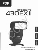 Download Canon 430EX II Speedlite Flash Owners Manual by Mubaher Sidiq SN48407320 doc pdf