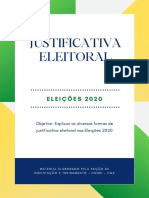 Justificativa Eleitoral E-titulo - Eleições 2020