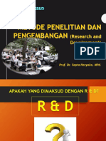 MATERI 3 FILOSOFI PENELITIAN R D Research and Development PDF