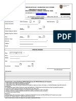 Formulario de Solicitud Unico Tarifa Diferencial Categoria I