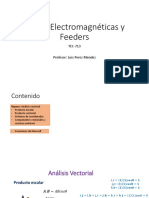 Ondas Electromagnéticas y Feeders: Análisis Vectorial y Ecuaciones de Maxwell