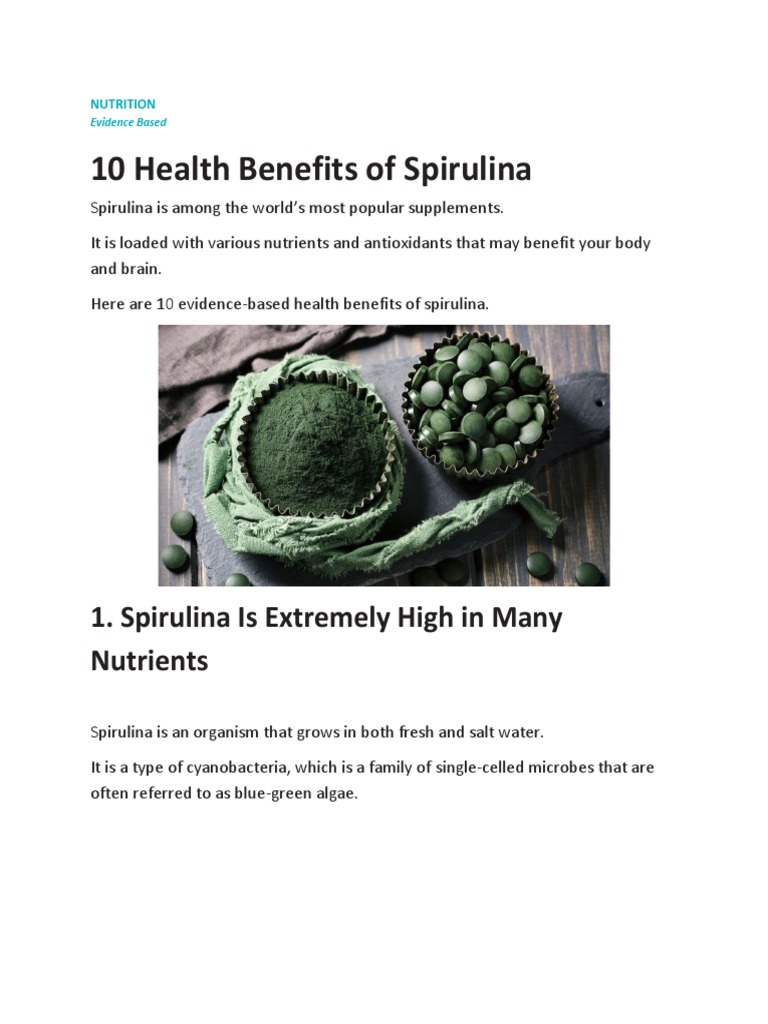 Spirulina Healthline