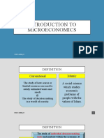 Introduction To Microeconomics: ECO162:SABAH - SS