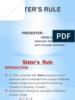 Slater's Rule