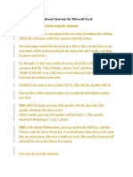 Keyboard Shortcuts For Microsoft Excel