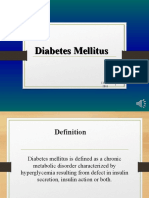 Diabetes Mellitus Diabetes Mellitus