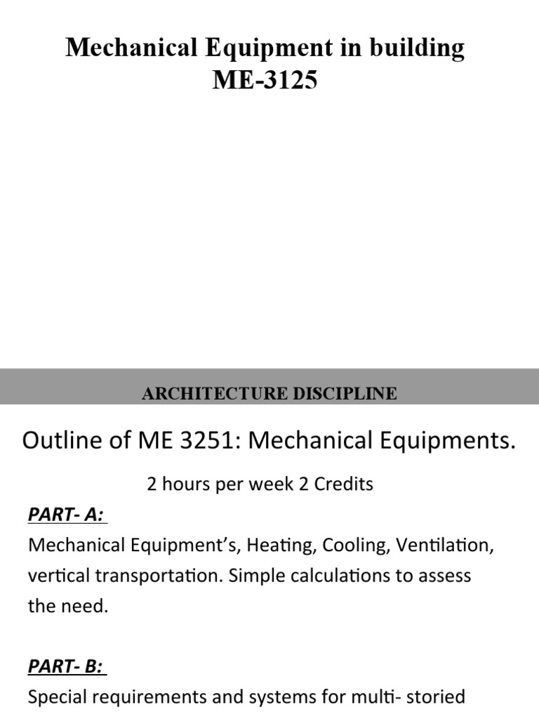 HVAC System Overview for Architects | PDF | Air Conditioning | Duct (Flow)