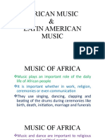 Afro Latin American Music