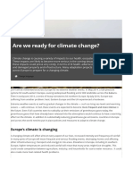 Are We Ready For Climate Change - European Enviro PDF