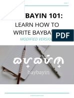 Baybayin 101:: Learn How To Write Baybayin