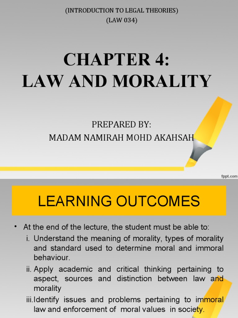 Law and Morality: Key Concepts Explained | PDF | Morality | Social ...