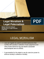 4.1. Legal Moralism & Paternalism