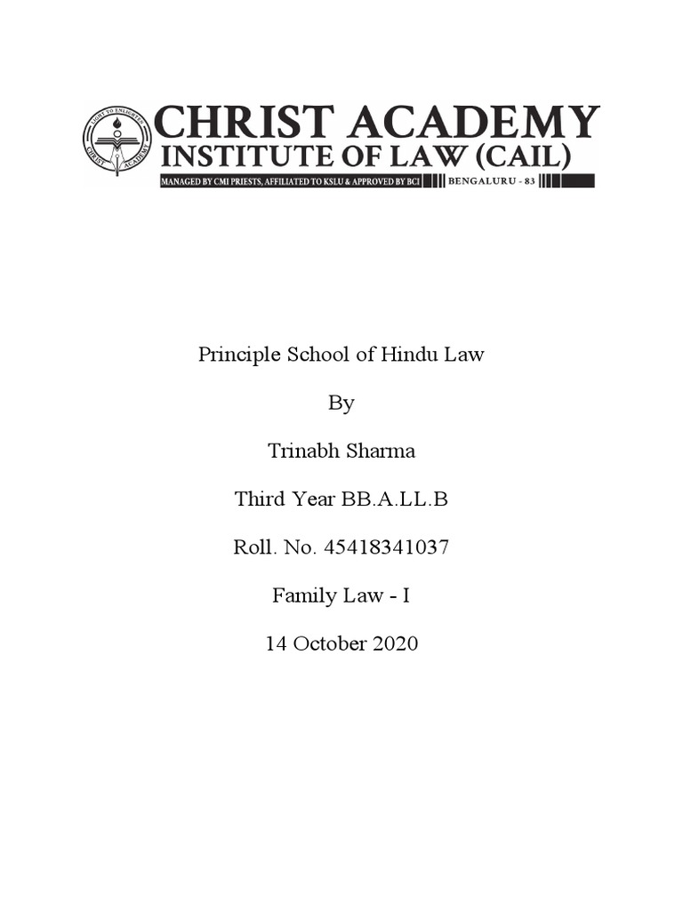 Assignment Family Law | PDF | Concurrent Estate | Sikhism