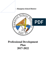 Professional Development Plan 2017-2022: SAU 90 - Hampton School District