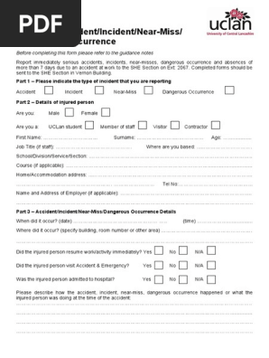 Accident Report Form