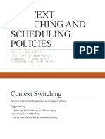 Context Switching and Scheduling Policies