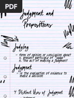 Judgment and Prepositions PDF