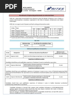 Rites Limited: (A Govt. of India Enterprise) RITES Bhawan, Plot No. 1, Sector - 29, Gurgaon - 122001