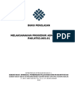 Buku Penilaian - Melaksanakan Prosedur Administrasi - Kode PAR - HT03.005.01 PDF