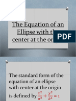 Private Files Equation of An ELLIPSE Center at The Origin PDF
