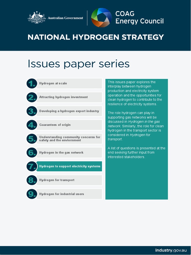 Hydrogen's Role in Electricity Systems | PDF | Electrical Grid | Energy ...