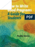 How Write Good Programs Guide Students