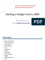 Starting A Hedge Fund in 2009: Bart Mallon, Esq. WWW