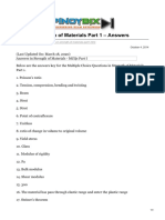 MCQ in Strength of Materials Part 1 Answers PDF
